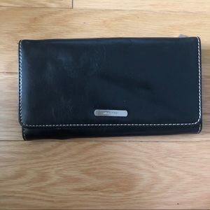 Nine West black leather wallet gently used